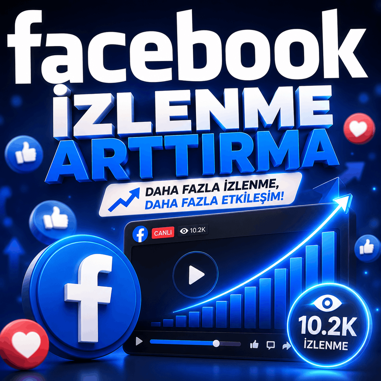 facebook izlenme sayisi arttirma