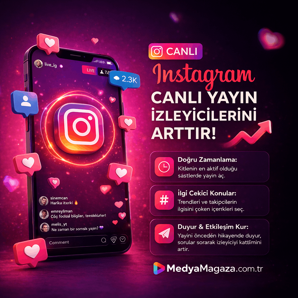 instagram canlı yayın izleyici sayısı arttırma