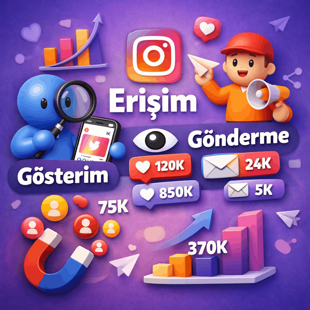 instagram erişim ve gösterim gönderme aracı