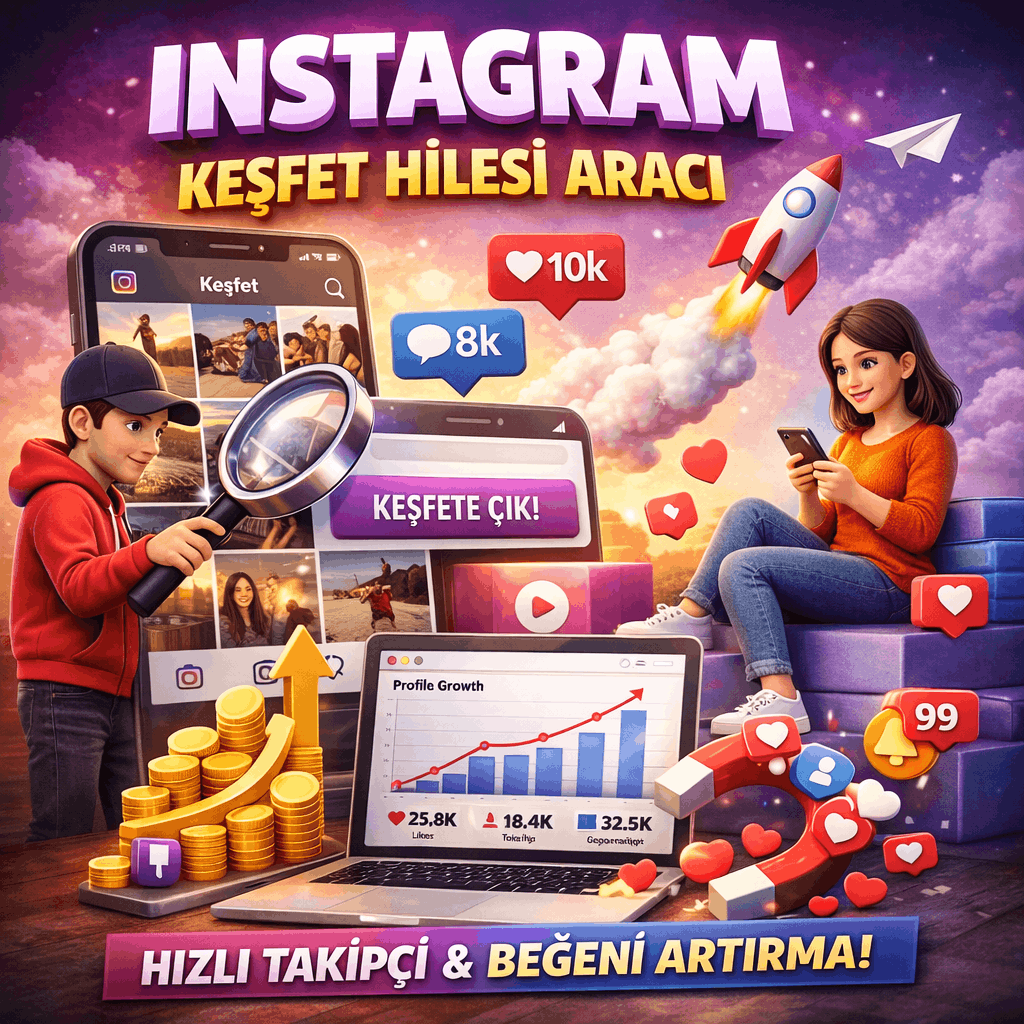 Ücretsiz instagram keşfet hilesi