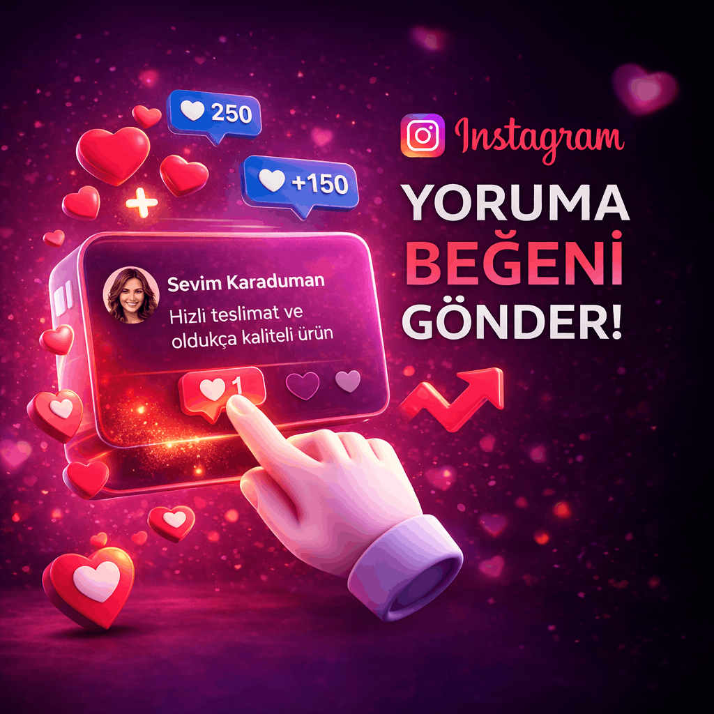 instagram yoruma beğeni gönderme hizmeti