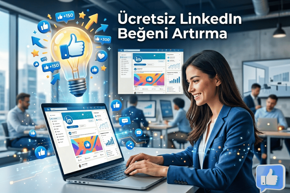 LinkedIn Beğeni Hilesi - Ücretsiz ve Şifresiz