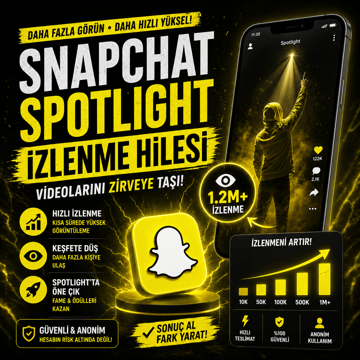 snapchat izlenme hilesi