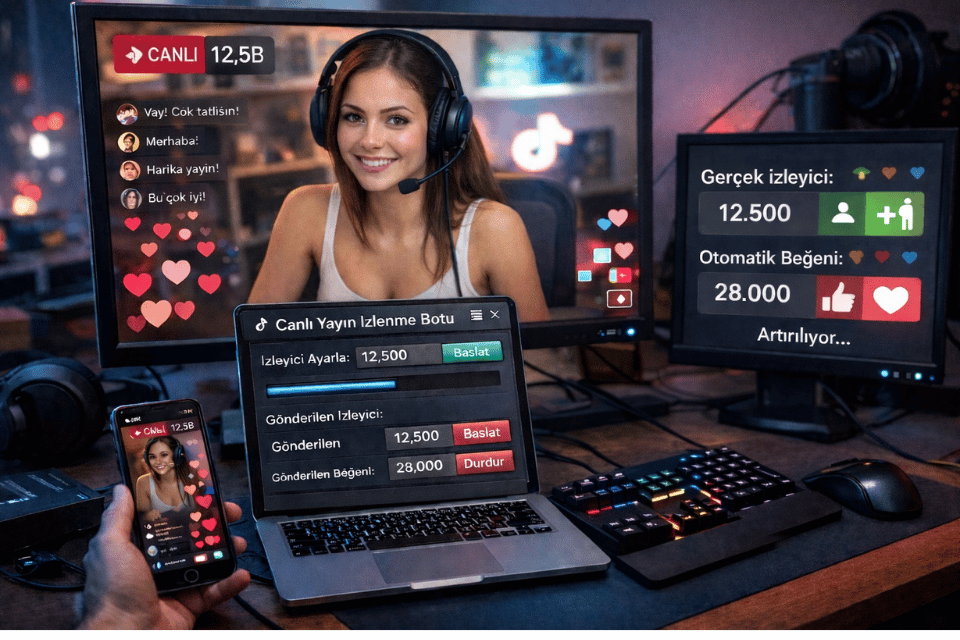 TikTok Canlı Yayın İzlenme Hilesi - Ücretsiz ve Organik İzleyici
