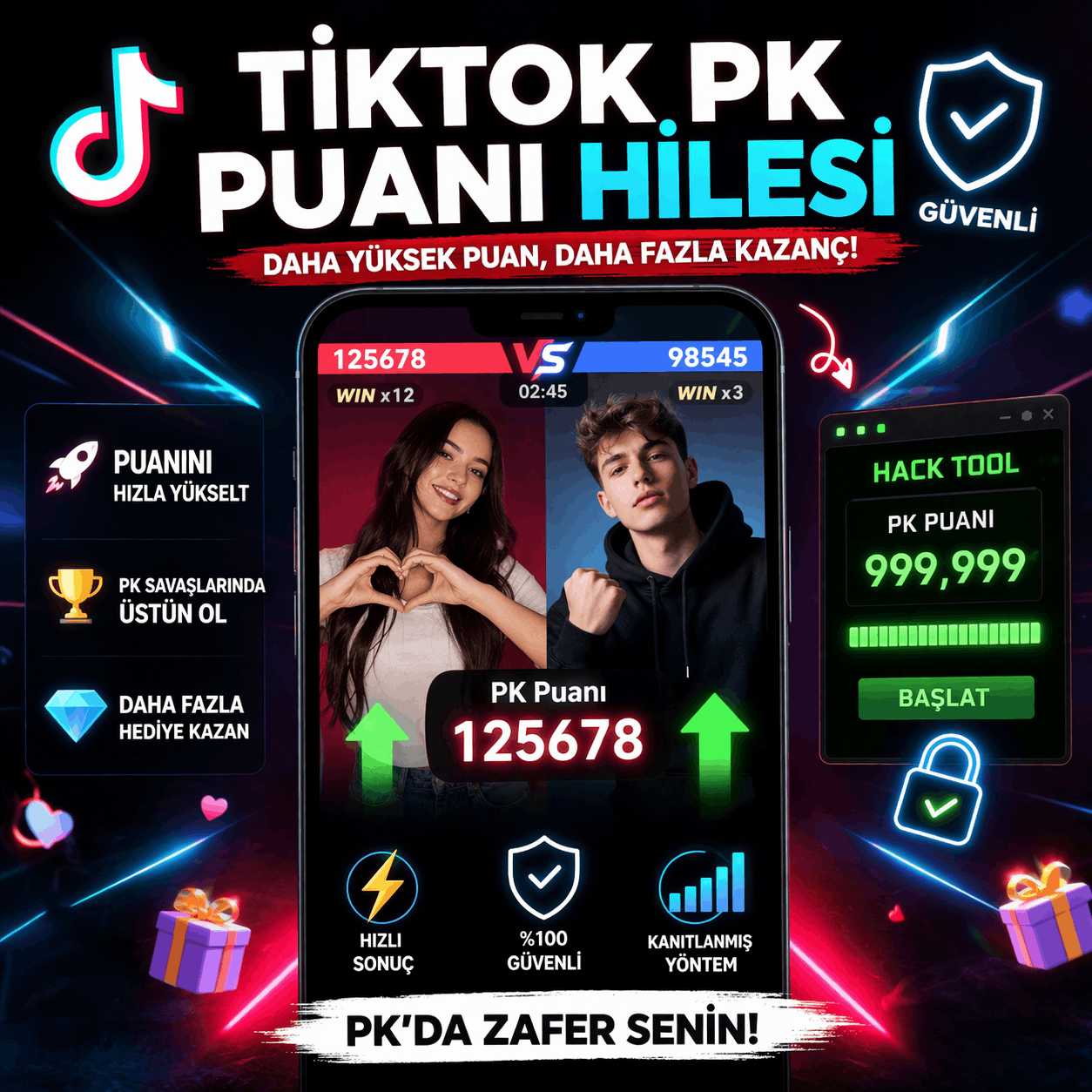 Tiktok savaş puanı arttırma hilesi