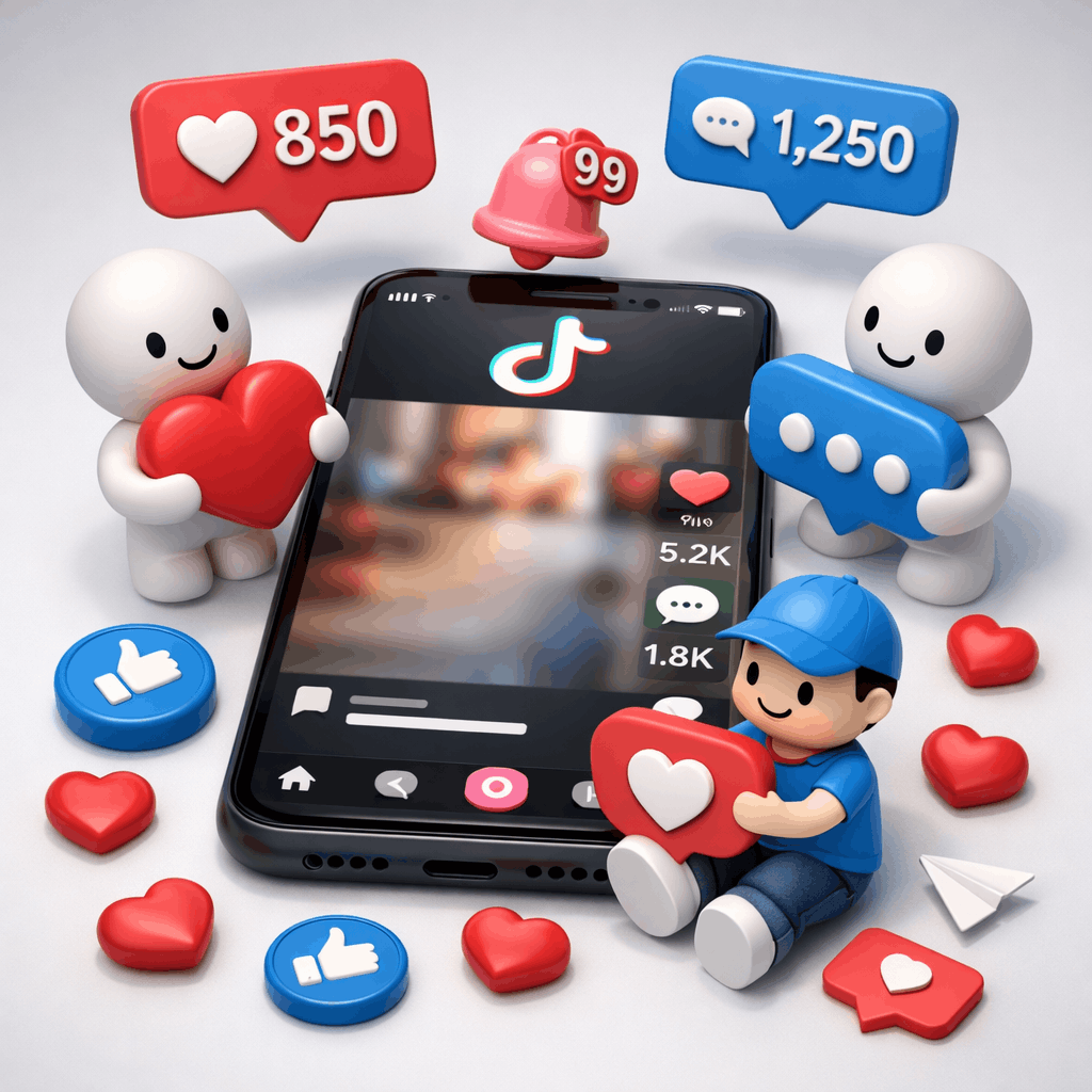 Tiktok yoruma beğeni gönderme hizmeti