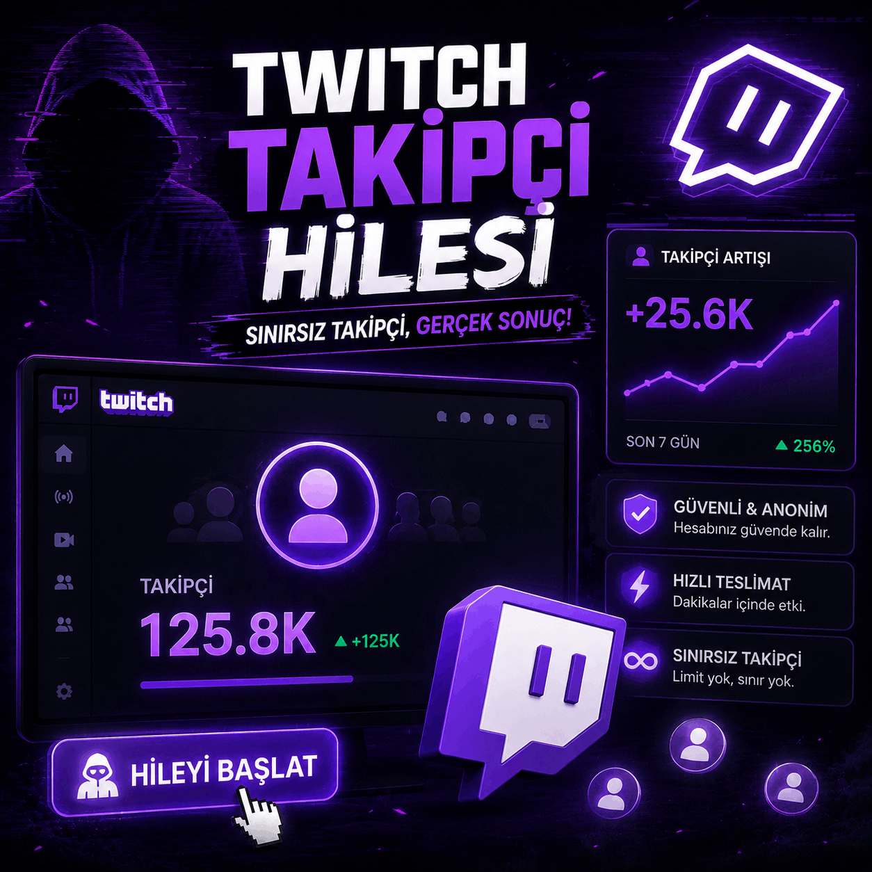 twitch takipçi arttırma hilesi