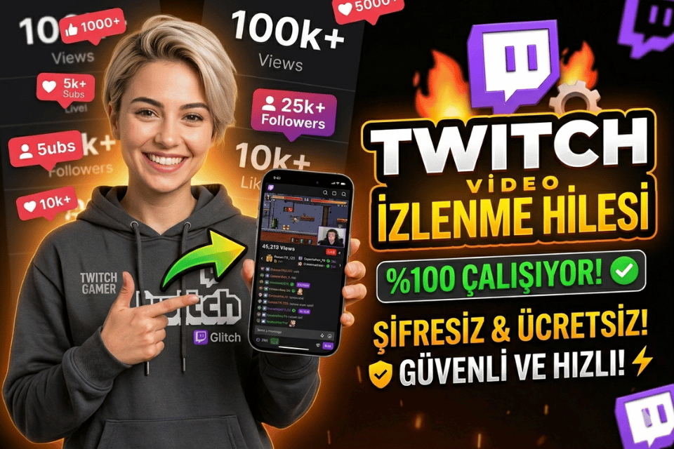 Twitch Video İzlenme Hilesi - Ücretsiz Klip İzlenme Arttırma