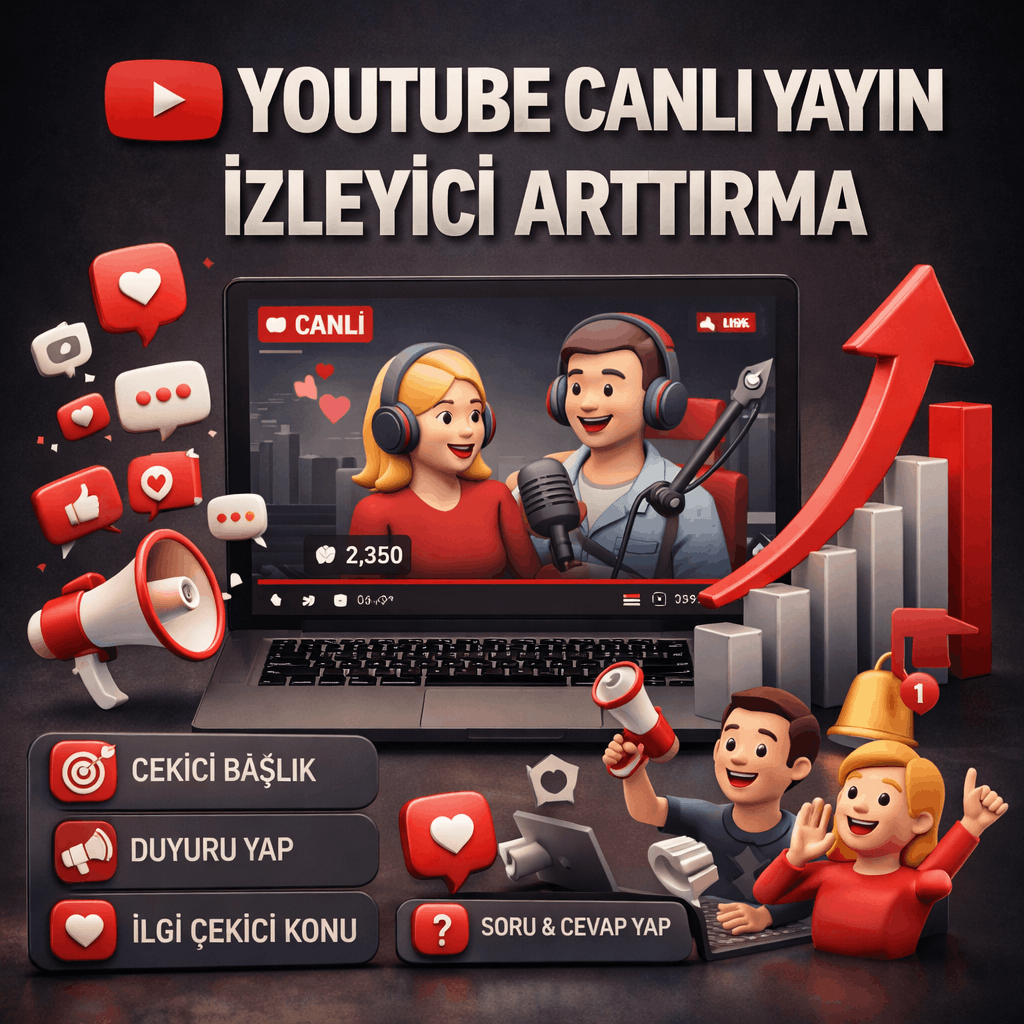 Youtube canlı yayın izlenme satın al