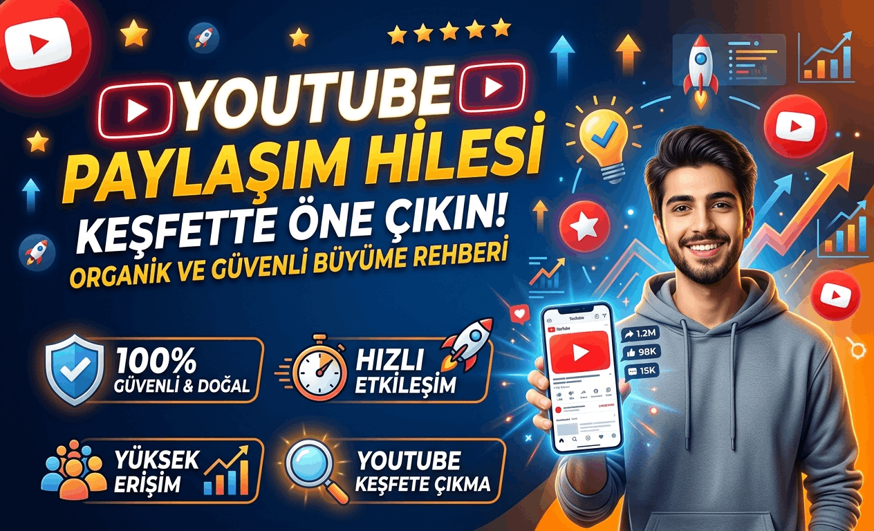 Youtube Paylaşım Hilesi - Ücretsiz ve Şifresiz Paylaşım Artırma